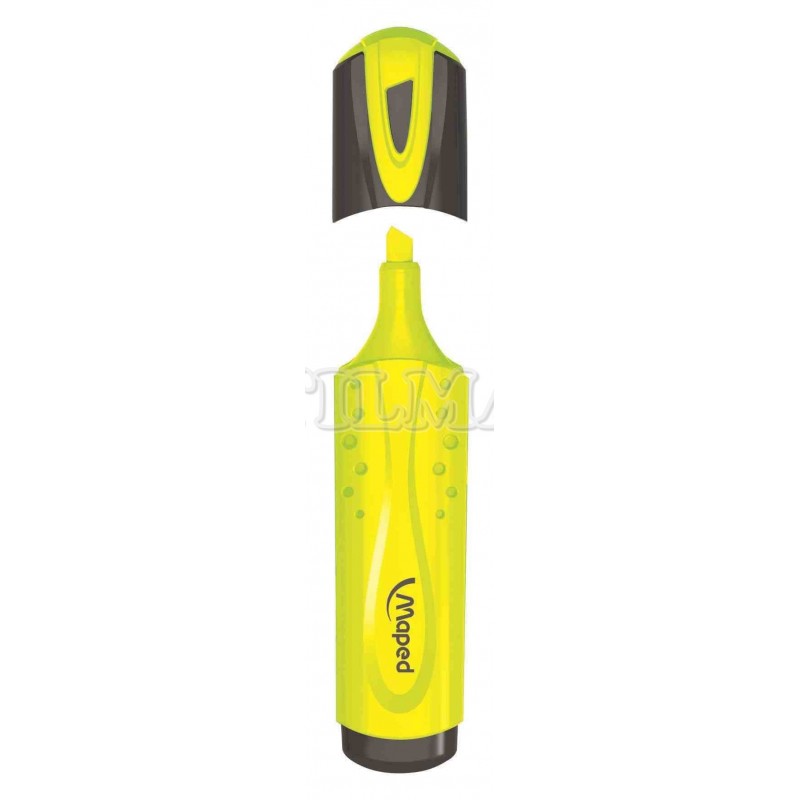 RESALTADOR MAPED CLASICO FLUO PEPS COLOR AMARILLO UND