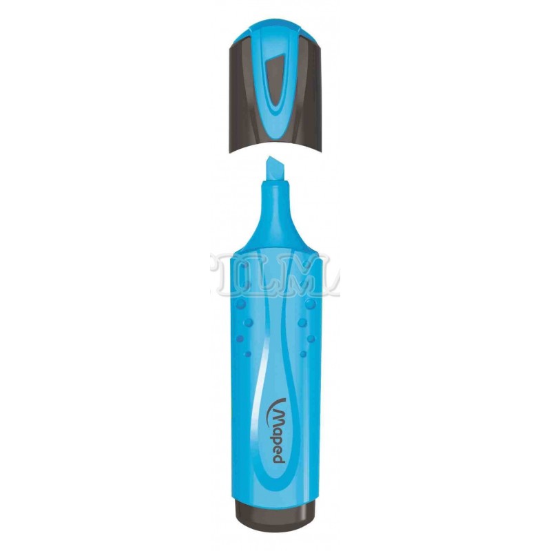 RESALTADOR MAPED CLASICO FLUO PEPS COLOR AZUL UND