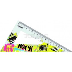 ESTUCHE GEOMETRICO MAPED TATOO 4PZ 30CM MODELO ROCK UND