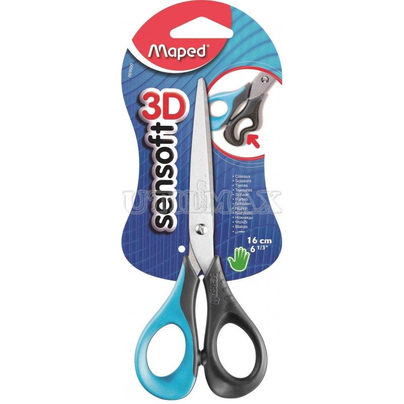TIJERA MAPED SENSOFT 16 CM 6 UND