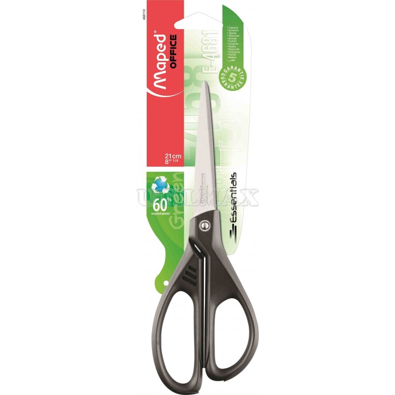 TIJERA MAPED ESSENTIALS GREEN 21CM 8 ASIMETRICA UND