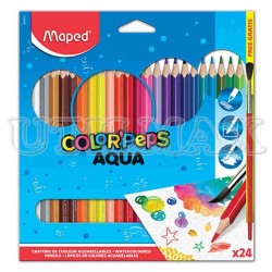 COLORES MAPED ACUARELABLES AQUA X24 +PINCEL UND