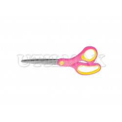 TIJERA OFICINA VINIFAN 17CM ROSADO-VERDE UND