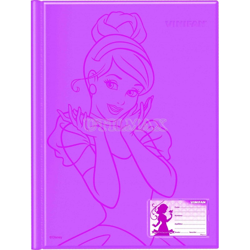 FOLDER DOBLE TAPA VINIFAN A4 GUSANO LIC PRINCESA UND