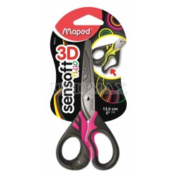 TIJERA MAPED SENSOFT FLUO 13.5CM 5 UND