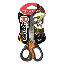 TIJERA MAPED SENSOFT FLUO 13.5CM 5 UND