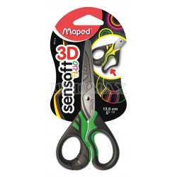 TIJERA MAPED SENSOFT FLUO 13.5CM 5 UND