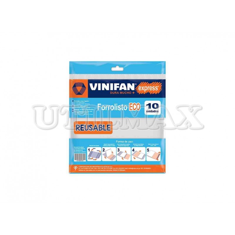 FORRO EXPRESS VINIFAN A4 ECO TRANSPARENTE PQTX10