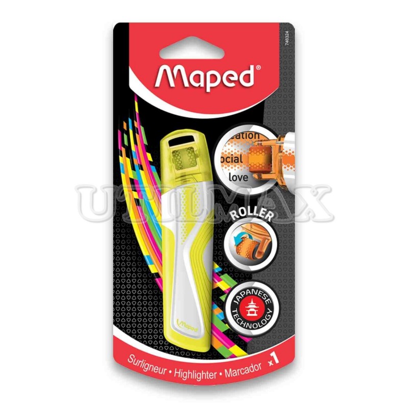 RESALTADOR MAPED ROLLER AMARILLO BLISTERX1 UND
