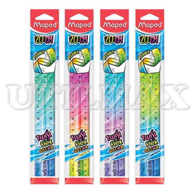 REGLA MAPED TWISTN FLEX DECORADA 20CM UND