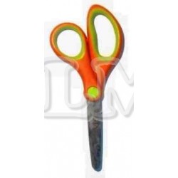 TIJERA MAPED ESSENTIALS SOFT NARANJA VERDE 13CM 5 UND
