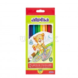 COLORES ALPHA JUMBO X12 UND
